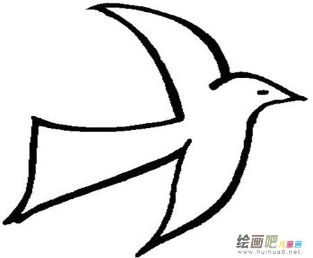 和平鸽简笔画：放飞和平鸽