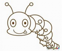 毛毛虫简笔画：毛毛虫,我的最爱