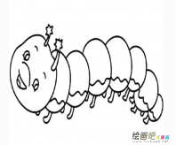 毛毛虫简笔画：毛毛虫历险记