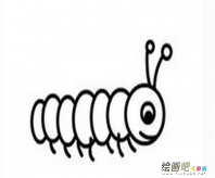 毛毛虫简笔画：我是一只毛毛虫
