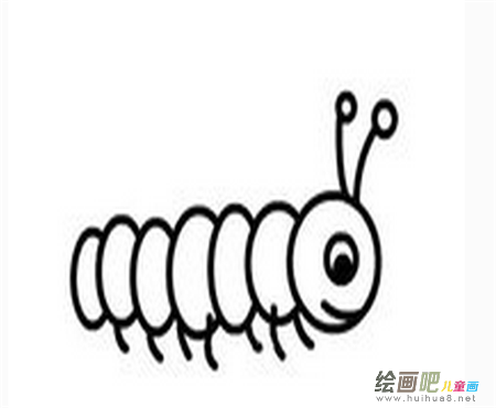 毛毛虫简笔画：我是一只毛毛虫