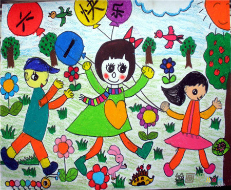 庆六一儿童画：不平凡的“六一”_700字