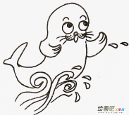 海洋生物简笔画：有趣的海洋生物展