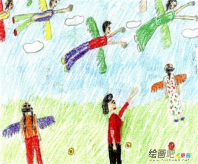 教师节儿童画：老师是天上最亮的北斗星