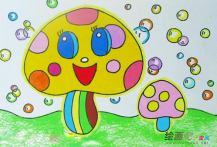 蜡笔画：小小蜡笔