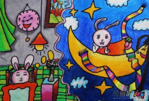 蜡笔画：秋来了