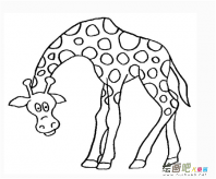 长颈鹿简笔画：我最喜欢的小动物----长颈鹿