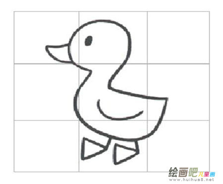 小鸭子简笔画：这群小鸭子真可爱啊