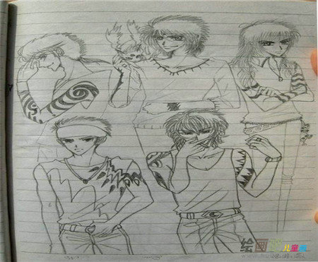 动漫铅笔画：动漫人物铅笔画教学