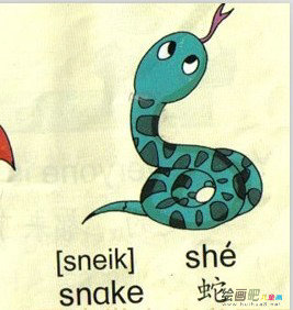 蛇的简笔画