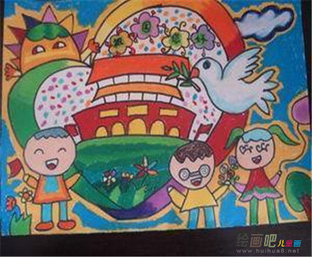 庆国庆儿童画