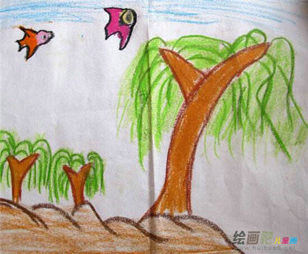 儿童画春天：美丽的春天