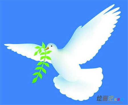 和平鸽简笔画：传递和平的鸽子