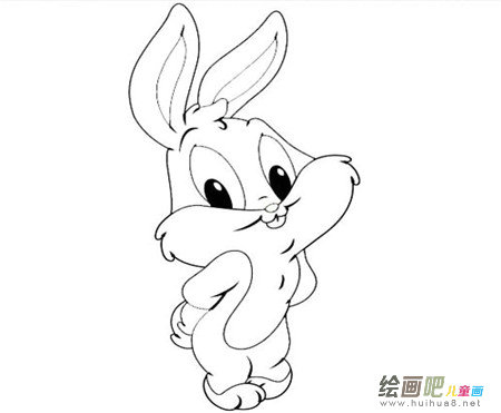 兔子简笔画：可爱的雪儿