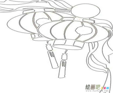 灯笼简笔画：我的小灯笼