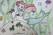 彩色铅笔画：儿童绘画