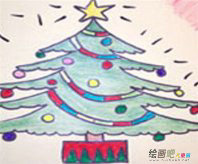 圣诞树简笔画：具有魔法的魔术师