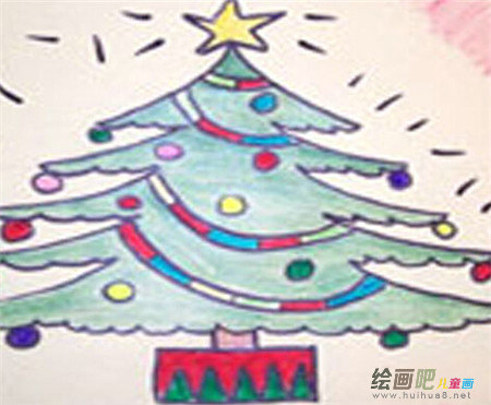 圣诞树简笔画：具有魔法的魔术师