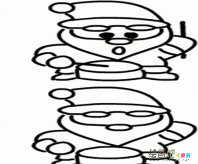 圣诞老人简笔画：梦中的圣诞老人