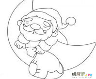 圣诞老人简笔画：爸爸是圣诞老人
