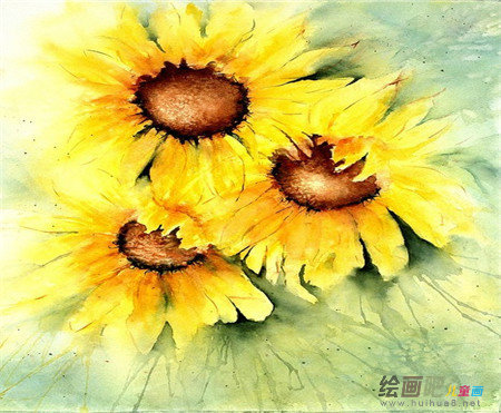 水彩画：上美术课
