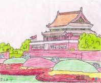 天安门简笔画：天安门广场