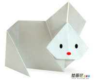 【折纸--动物篇】竖起耳朵的小白兔