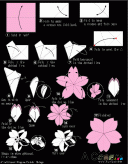 折纸大全：折纸樱花
