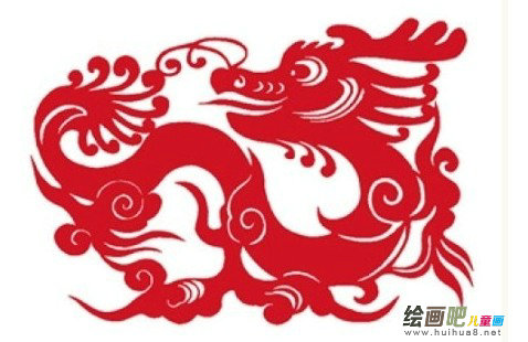 龙的剪纸方法