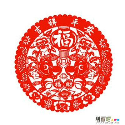 剪纸图案大全：最新马年卡通剪纸