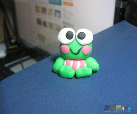 橡皮泥手工制作：橡皮泥制作青蛙