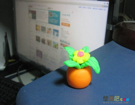 橡皮泥手工制作：花