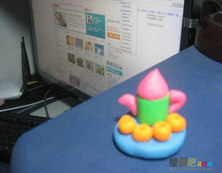 橡皮泥手工制作：茶具
