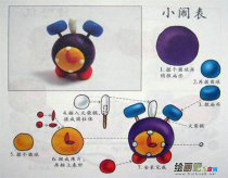 橡皮泥手工制作：闹钟