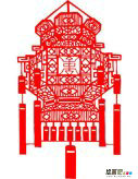 剪纸图案大全：灯笼