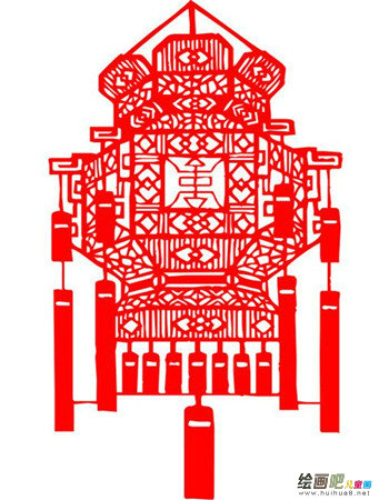 剪纸图案大全：灯笼