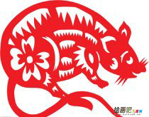 剪纸图案大全：讲诚信的小老鼠