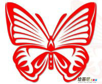 剪纸图案大全：蝴蝶