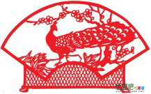 剪纸图案大全：花扇子