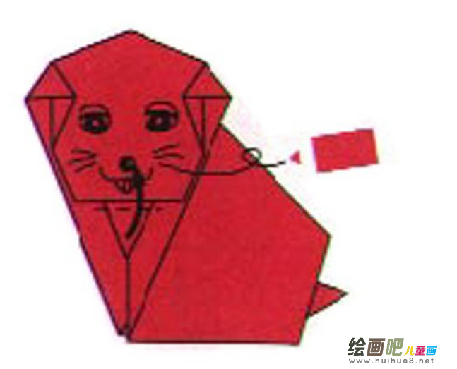 折纸大全：纸折小狗