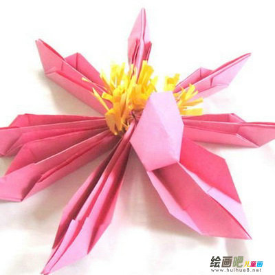 折纸大全：LED莲花折纸
