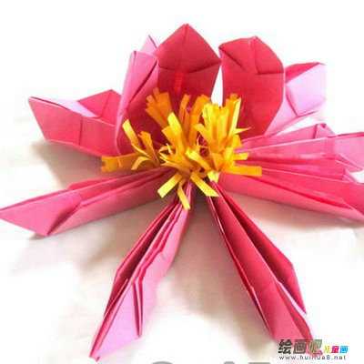 折纸大全：LED莲花折纸