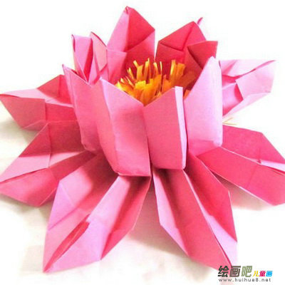折纸大全：LED莲花折纸