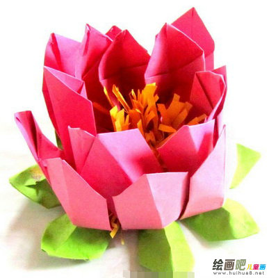 折纸大全：LED莲花折纸