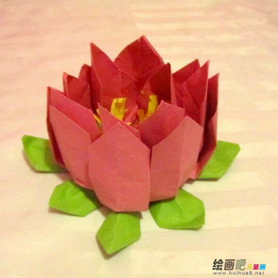 折纸大全：LED莲花折纸