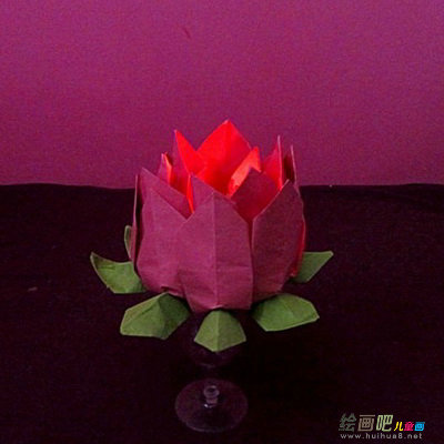 折纸大全：LED莲花折纸