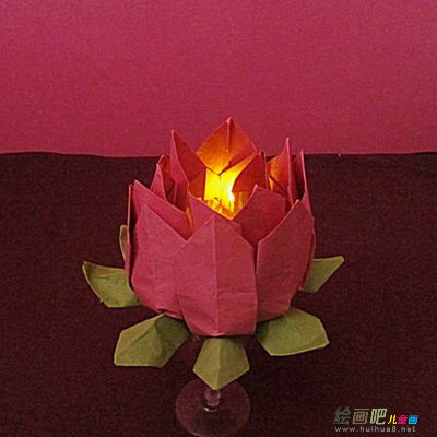 折纸大全：LED莲花折纸