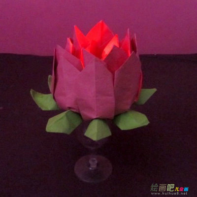 折纸大全：LED莲花折纸