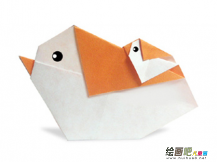 折纸大全：母子小鸟的折法图解