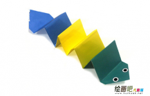 折纸大全：可爱的彩色毛毛虫